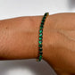 Emerald Gold Tennis Bracelet